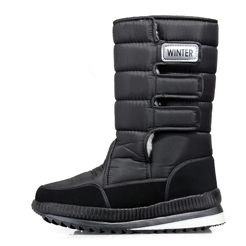 Men's -40° Warm Mid-calf Thicken Plush Comfort Non-slip Platform Boots.