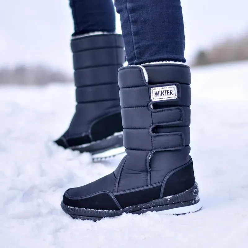 Men's -40° Warm Mid-calf Thicken Plush Comfort Non-slip Platform Boots.