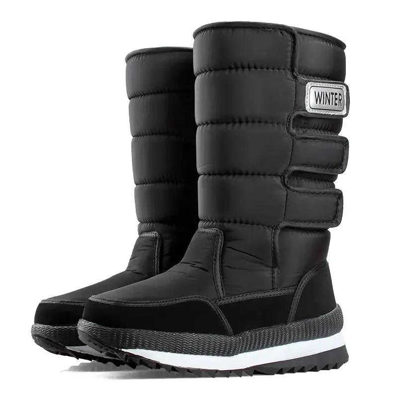 Men's -40° Warm Mid-calf Thicken Plush Comfort Non-slip Platform Boots.