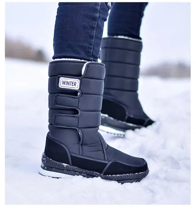 Men's -40° Warm Mid-calf Thicken Plush Comfort Non-slip Platform Boots.