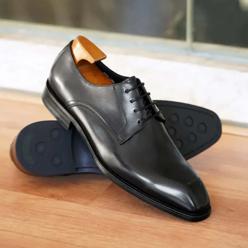 Men's Leather Oxford Dress Shoes: Formal Closed-Lace Style