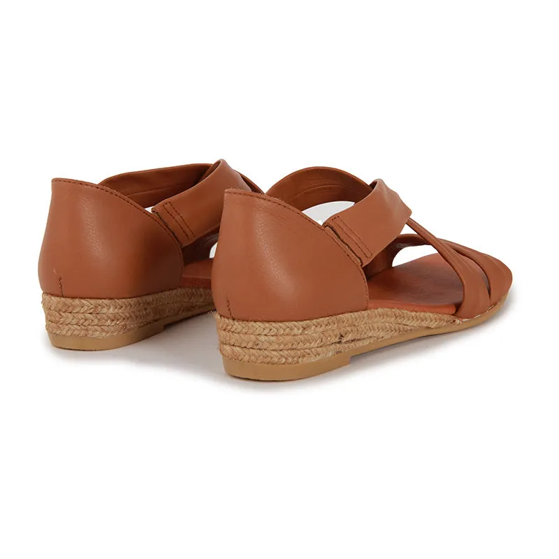 NAYARA SOFT LEATHER CHESTNUT NAHKASANDAALIT