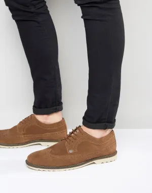 Original Penguin Brogues In Tan Suede