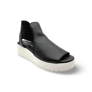 Ozie Black/White Platform Sandal
