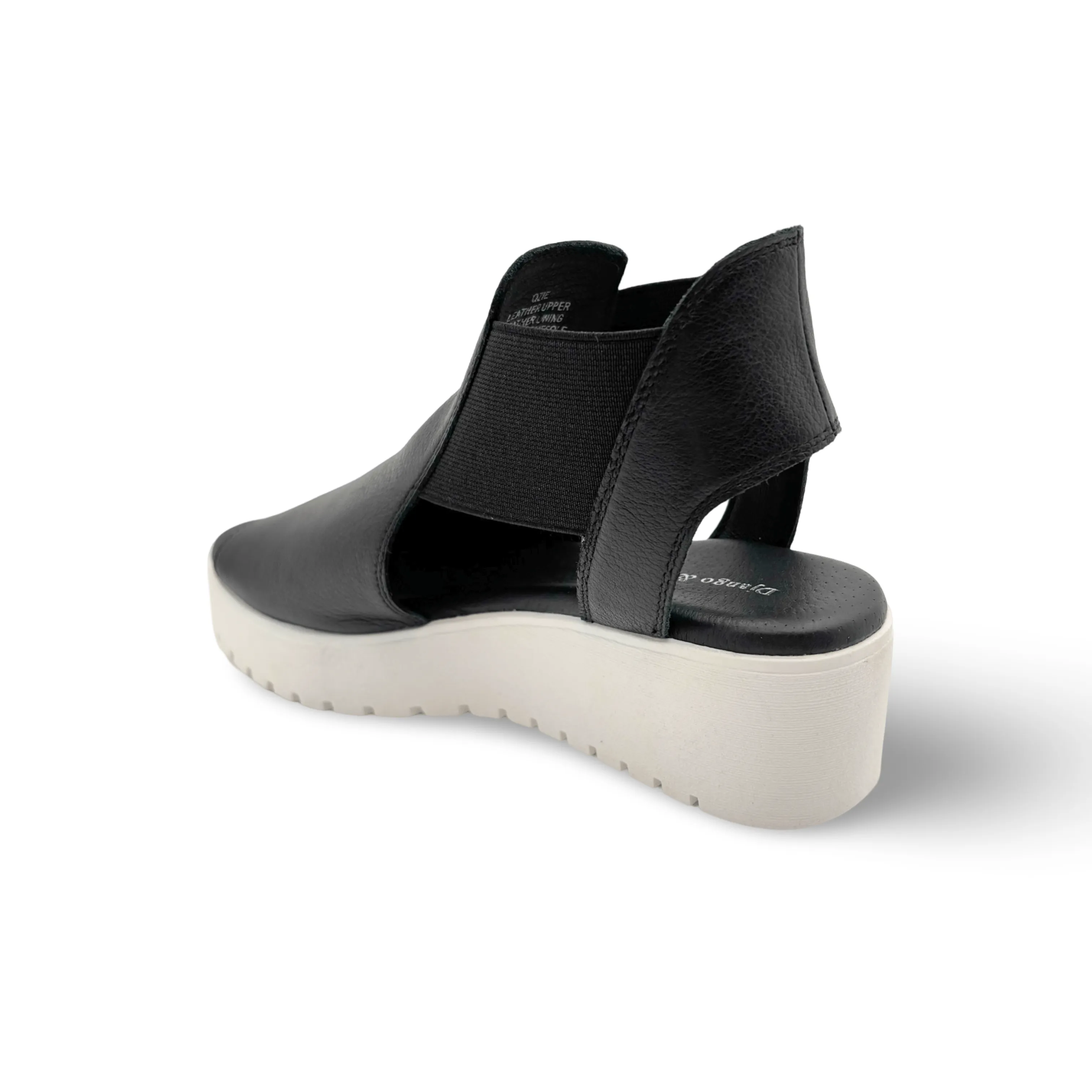 Ozie Black/White Platform Sandal