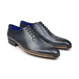 Paul Parkman Handmade Designer Shoes Men's Opanka Construction Anthracite Gray Oxfords (PM5511)
