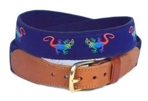 Preppy Belt For Men | Custom Canvas Ribbon Belt | Preppy Gecko | Cotuit Casuals