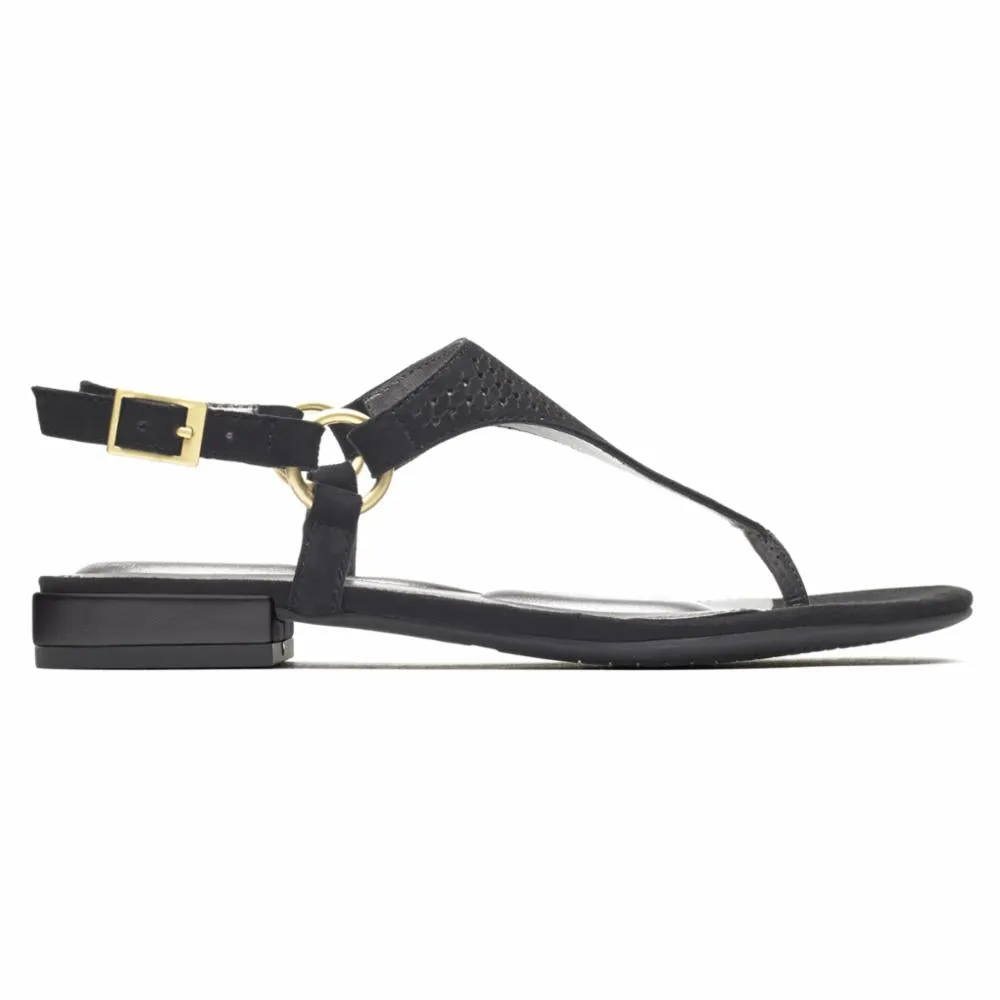 Rockport Women TOTAL MOTION ZOSIA THONG BLACK