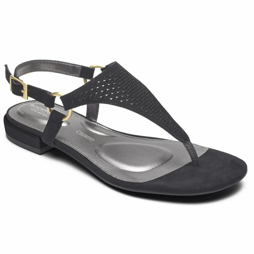 Rockport Women TOTAL MOTION ZOSIA THONG BLACK