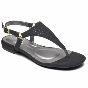 Rockport Women TOTAL MOTION ZOSIA THONG BLACK