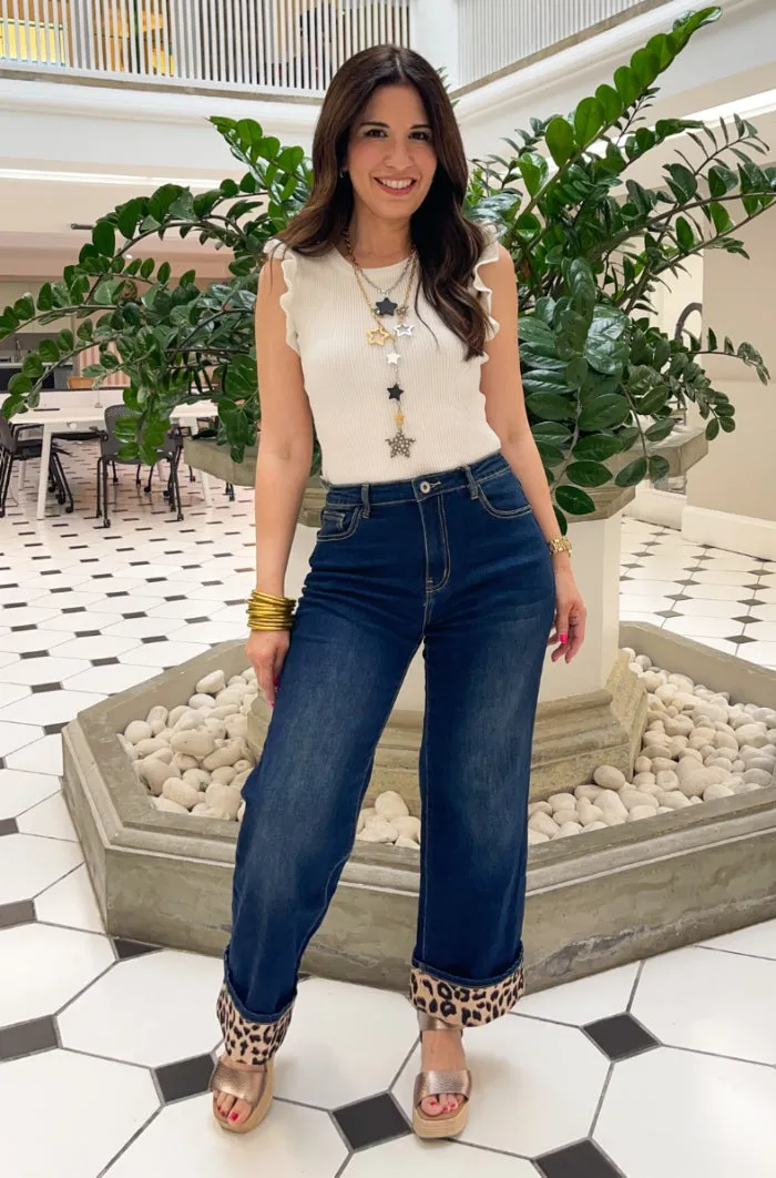 Ruffle Sleeveless Knit Top - THREE COLORS