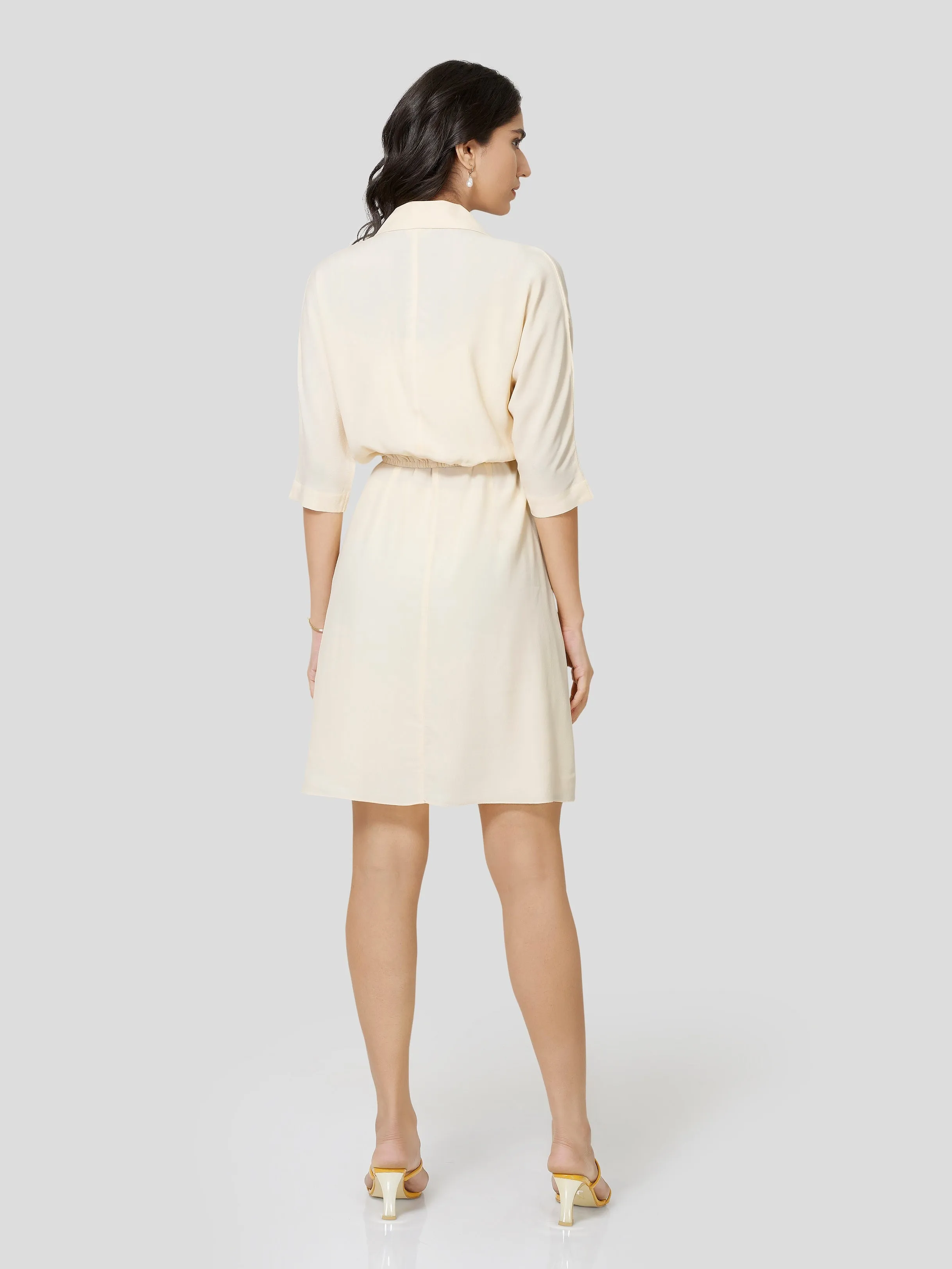 Stellar Shawl Collar Dress