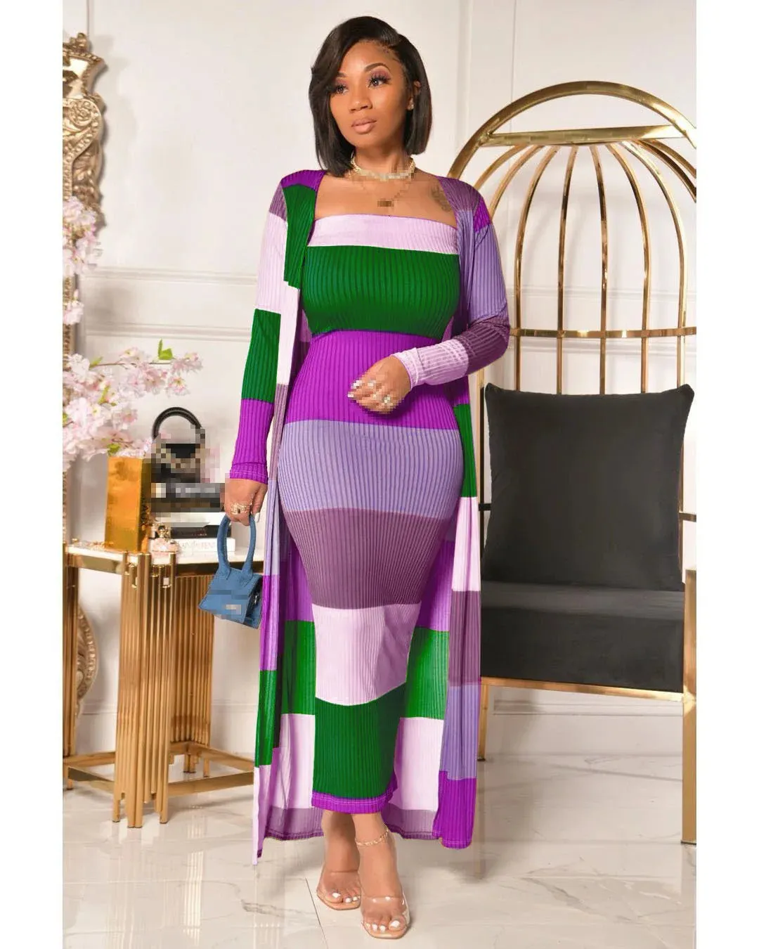 Striped Two-Piece Set