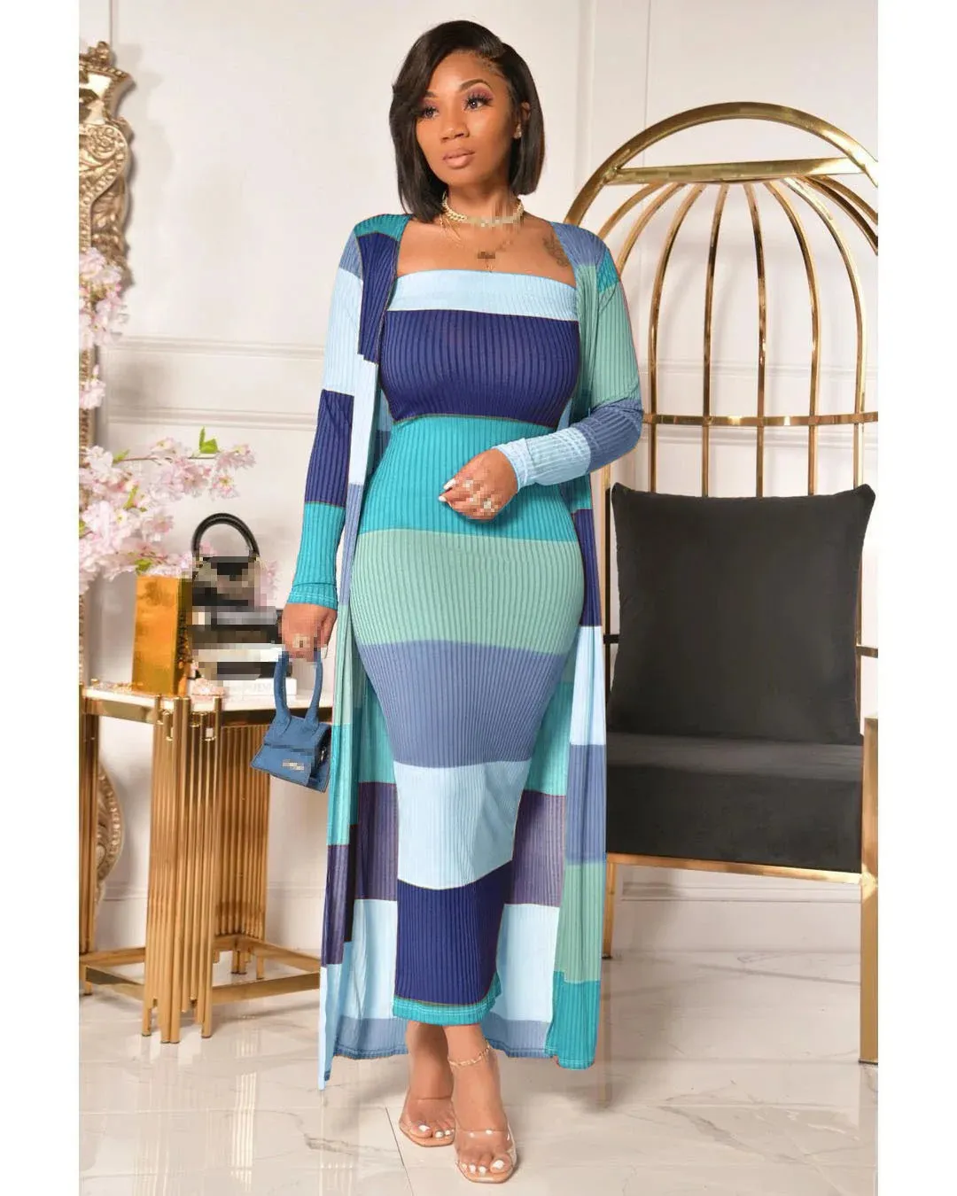 Striped Two-Piece Set
