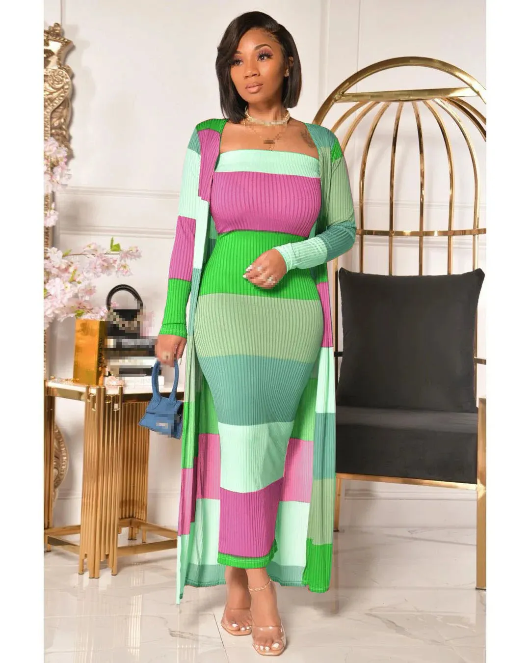 Striped Two-Piece Set