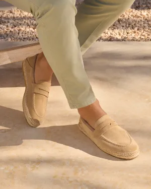 Suede Loafers Espadrilles - M28L0 - Hamptons Washed Beige