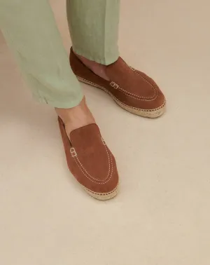 Suede Traveler Loafers Espadrilles - R45LT - Hamptons Brown Sugar