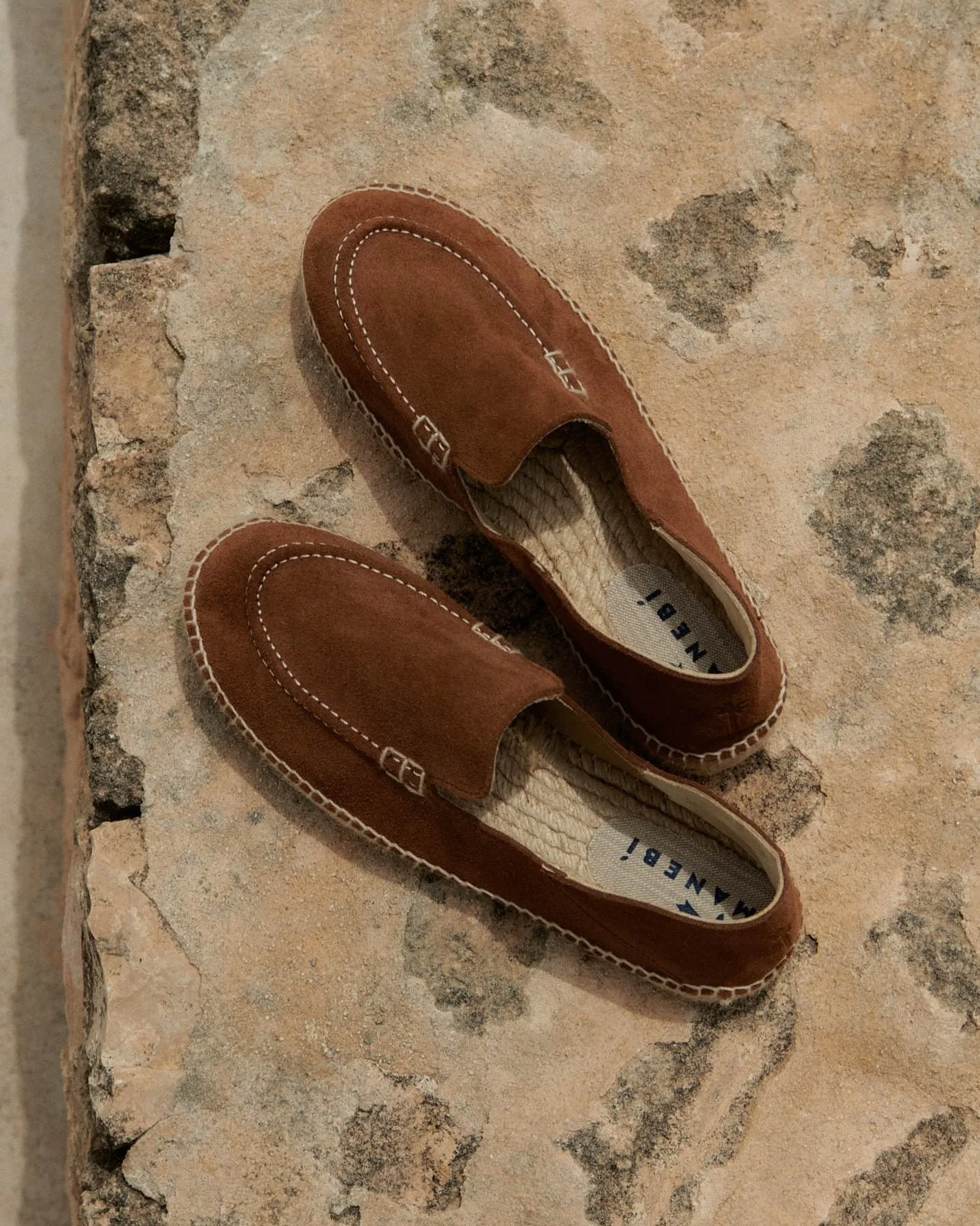 Suede Traveler Loafers Espadrilles - R45LT - Hamptons Brown Sugar