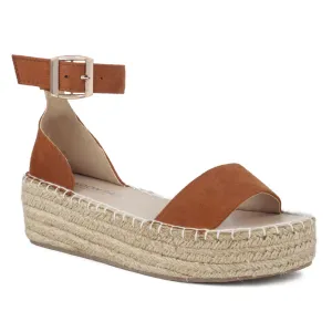 Tan Espadrilles with braided Platform