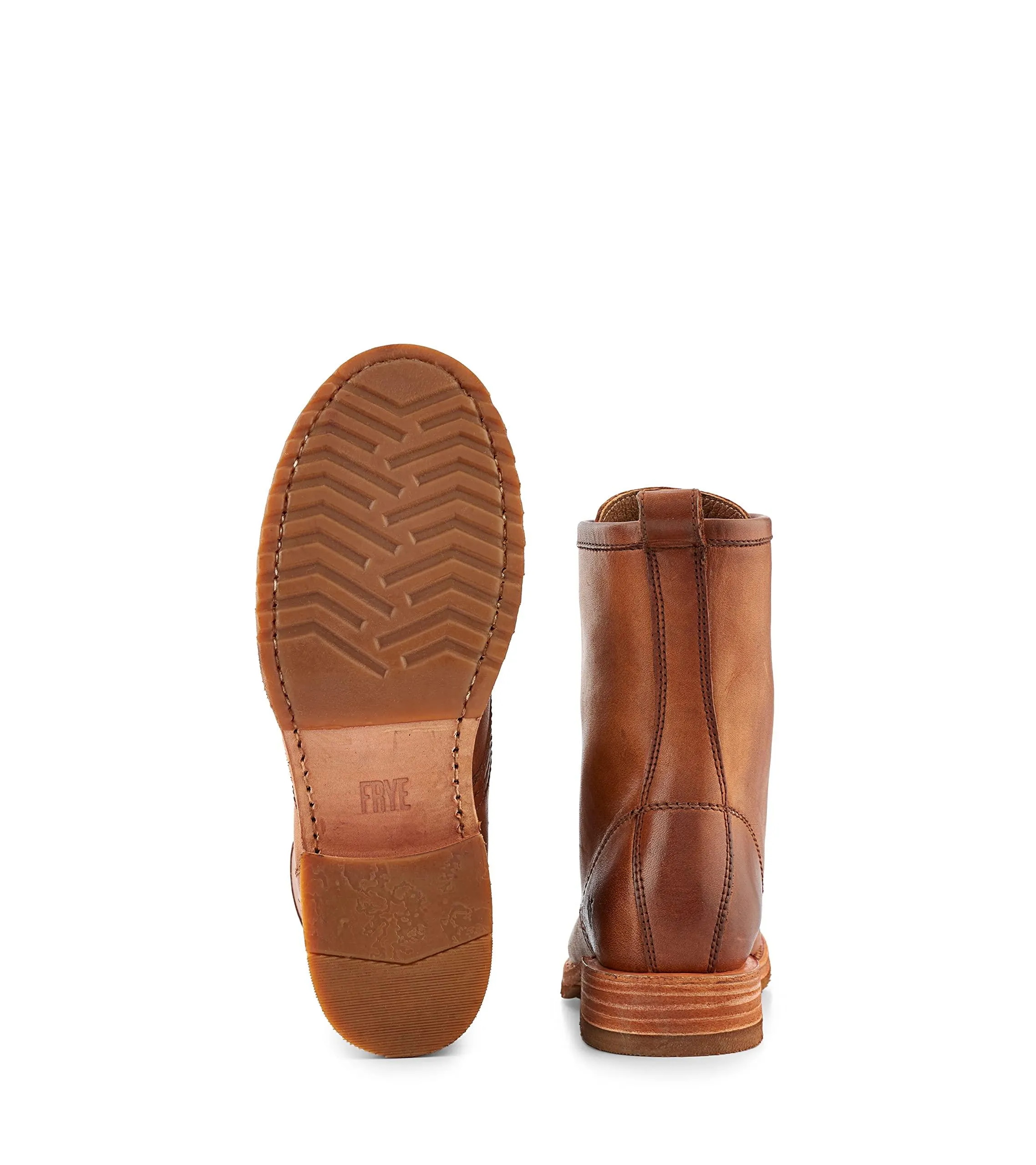 The Frye Company Women's Caramel Veronica Size 7 Oiled Vintage Leather Boots