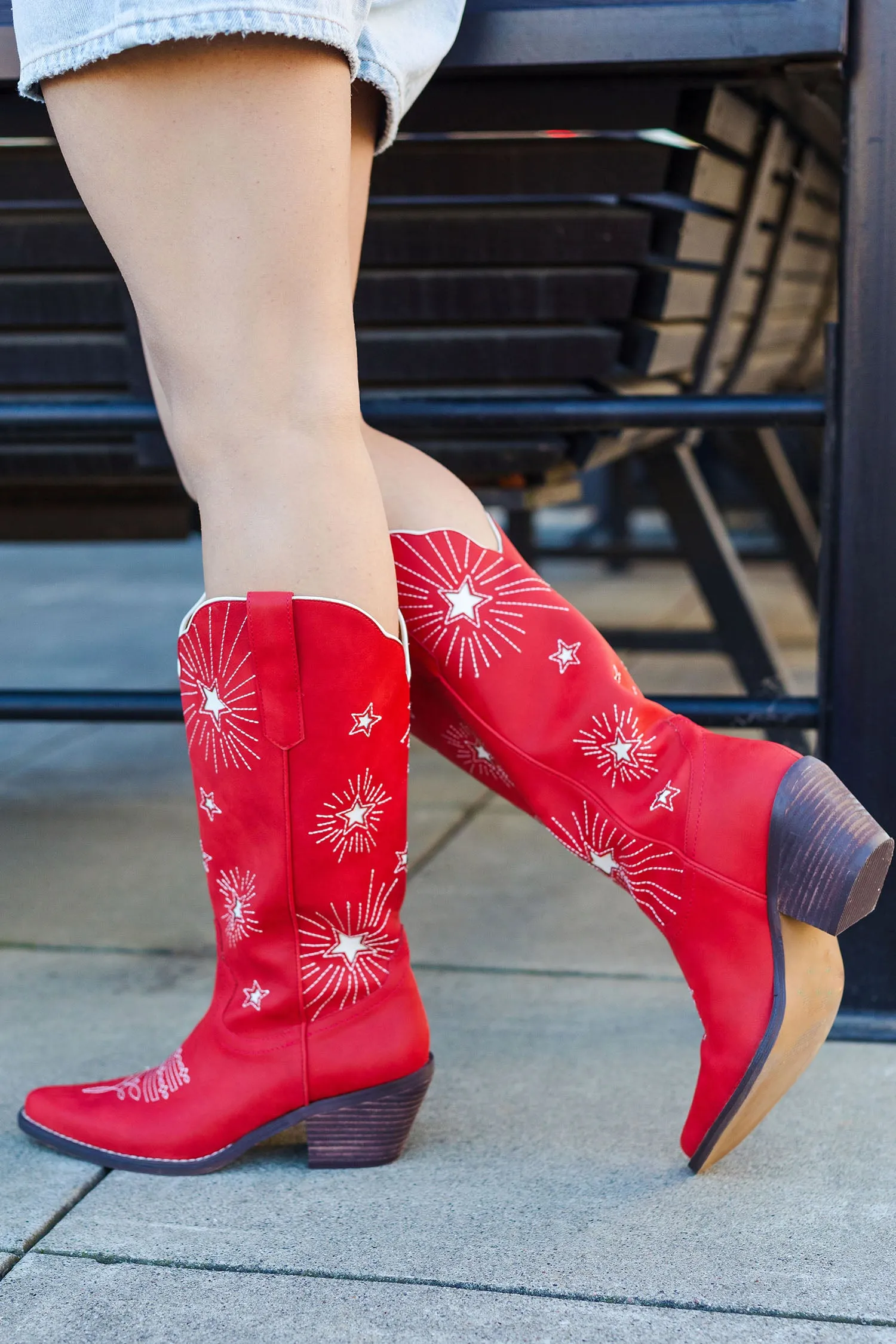 The Rodeo Red Star Cowgirl Boots