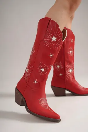 The Rodeo Red Star Cowgirl Boots