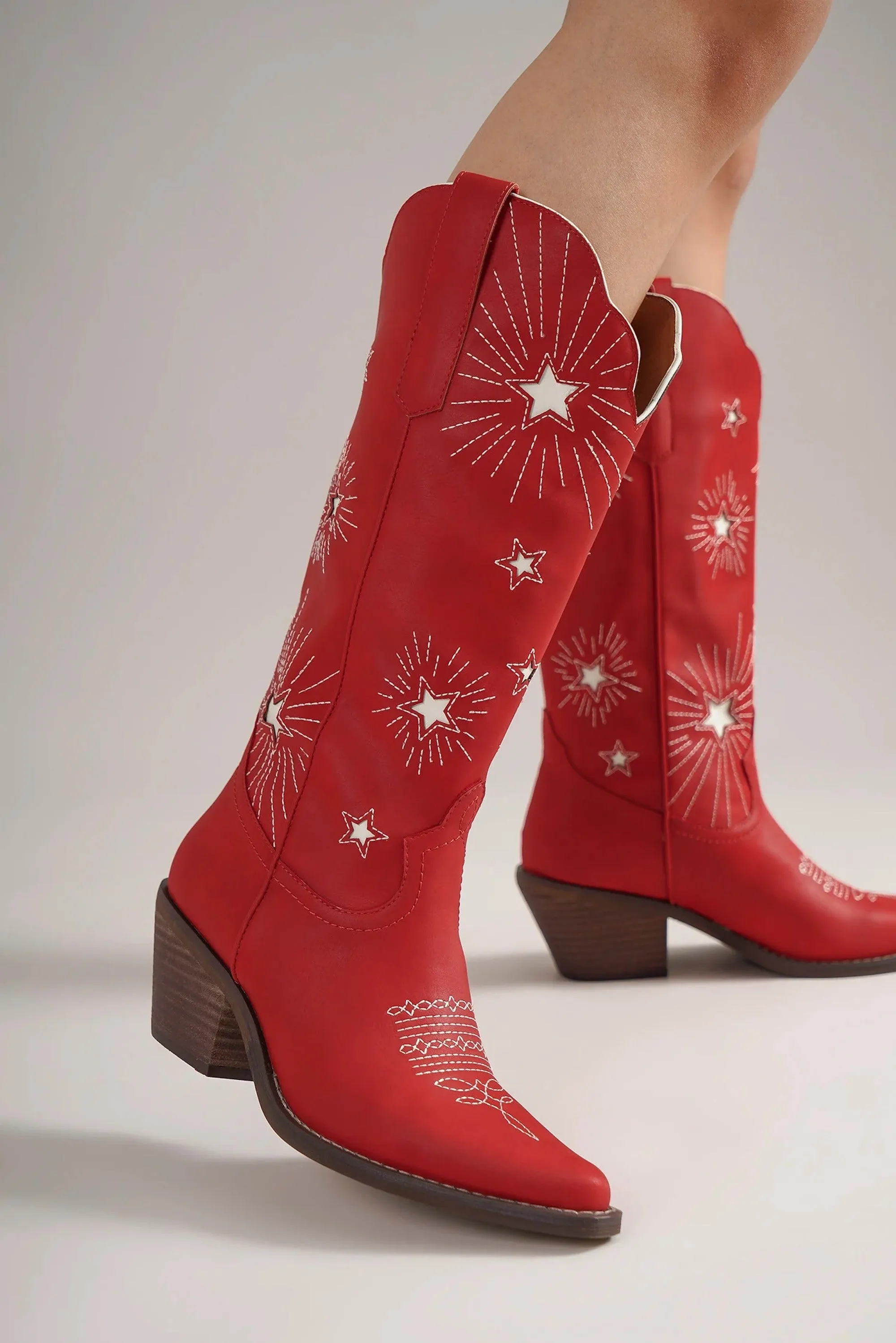 The Rodeo Red Star Cowgirl Boots