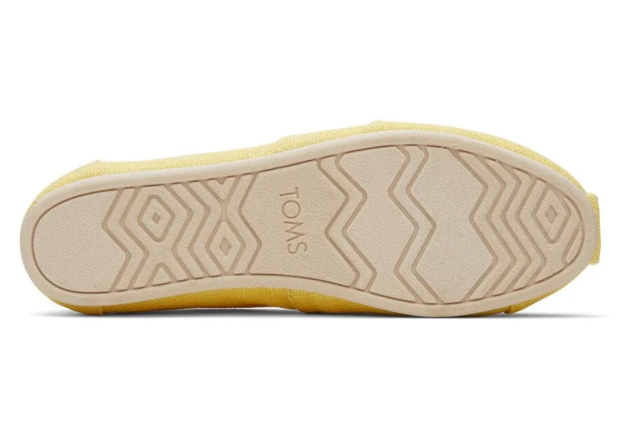 TOMS Womens Alpargata Heritage Canvas Espadrille - Sunny Yellow