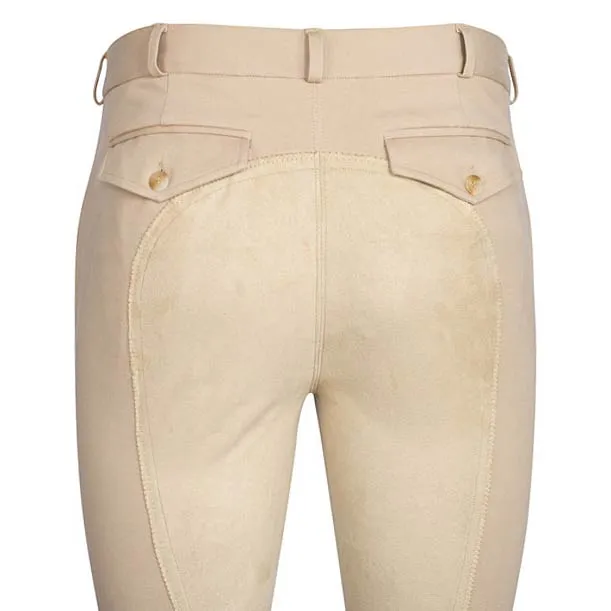 TuffRider Men's Knitted Denim Full Seat Patrol Breeches