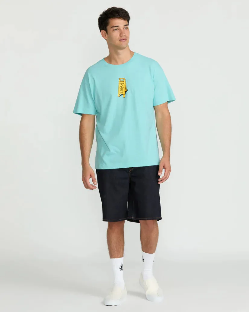 Volcom Men's Dance Floor T-Shirt Poolside A4322505_PSD