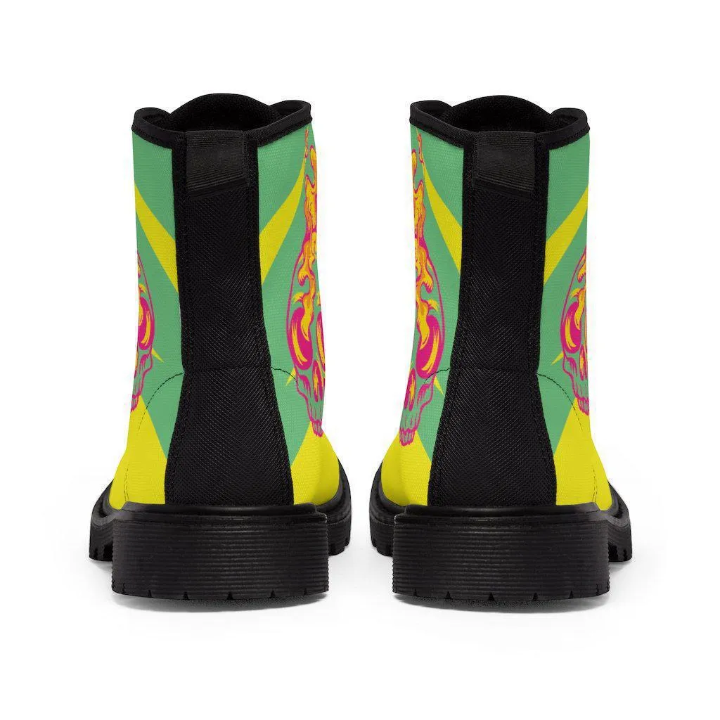 Yellow Skull Boots