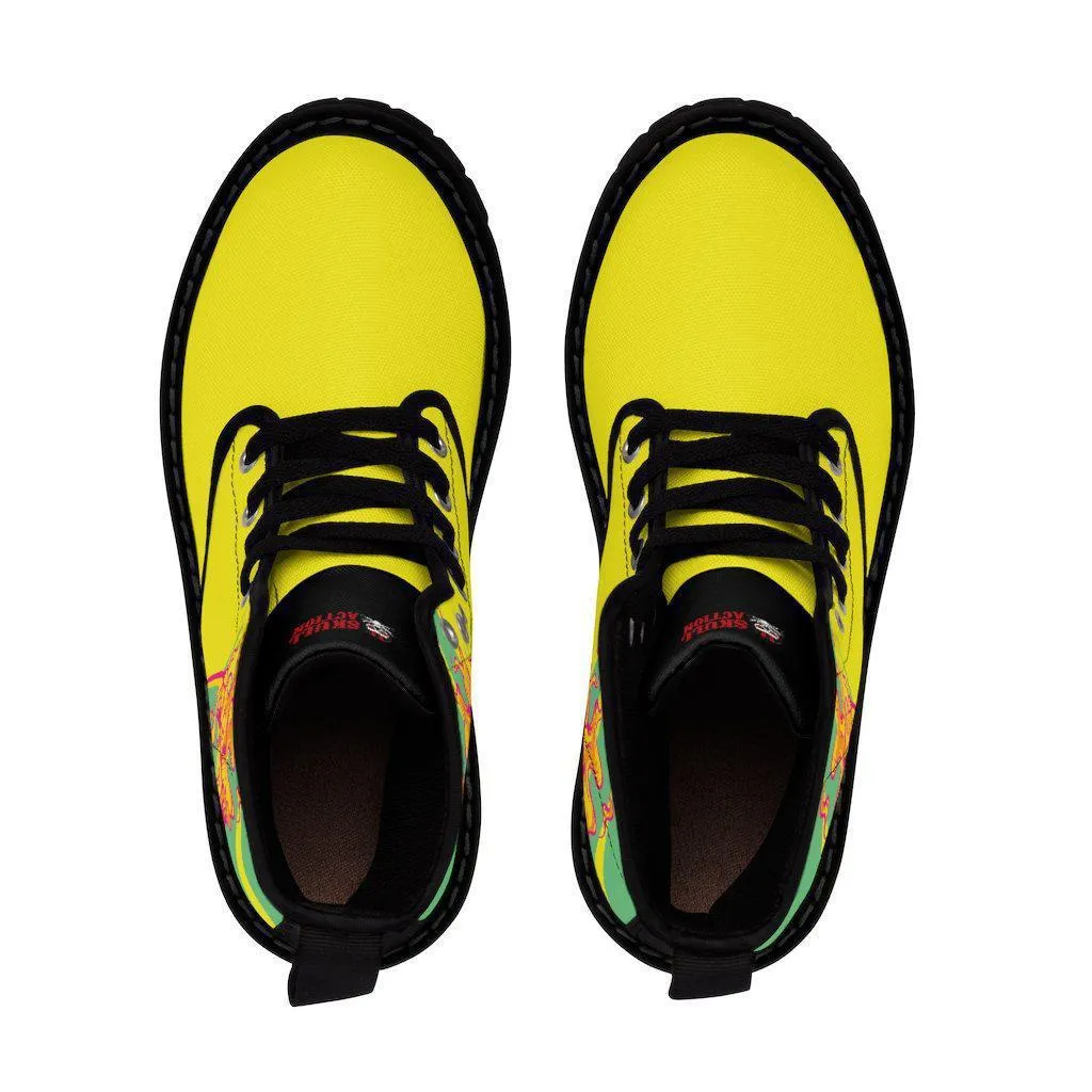 Yellow Skull Boots