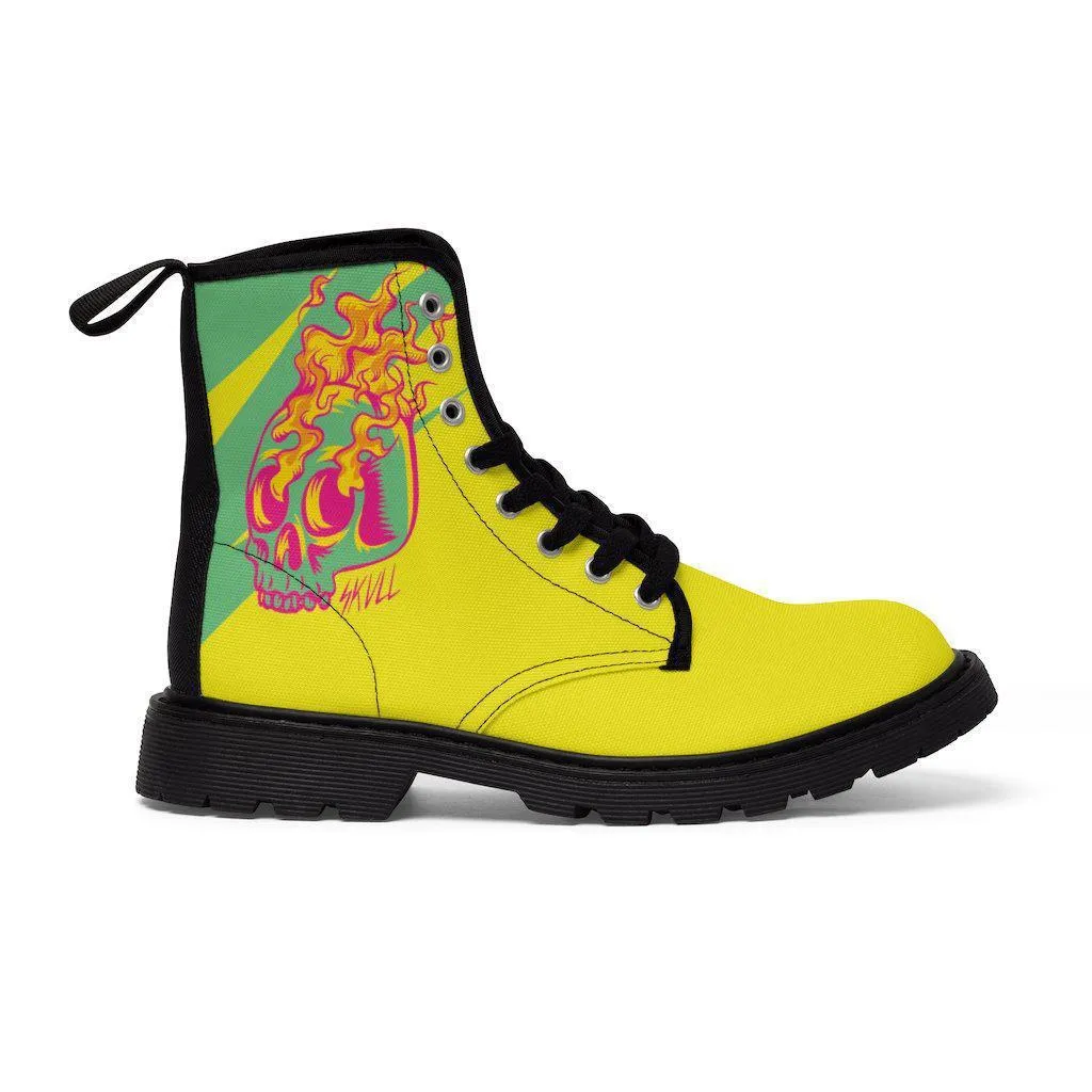 Yellow Skull Boots